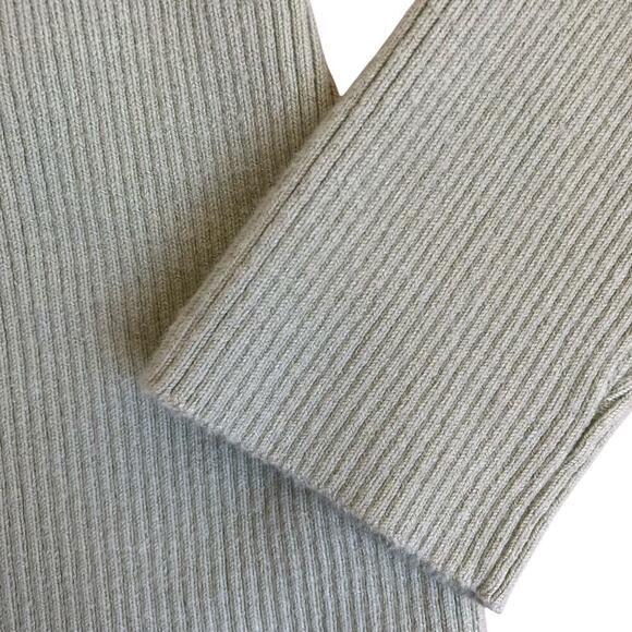 Abercrombie & Fitch Slim Ribbed Button Down Polo Sweater Cardigan Pastel Green S - Picture 10 of 16